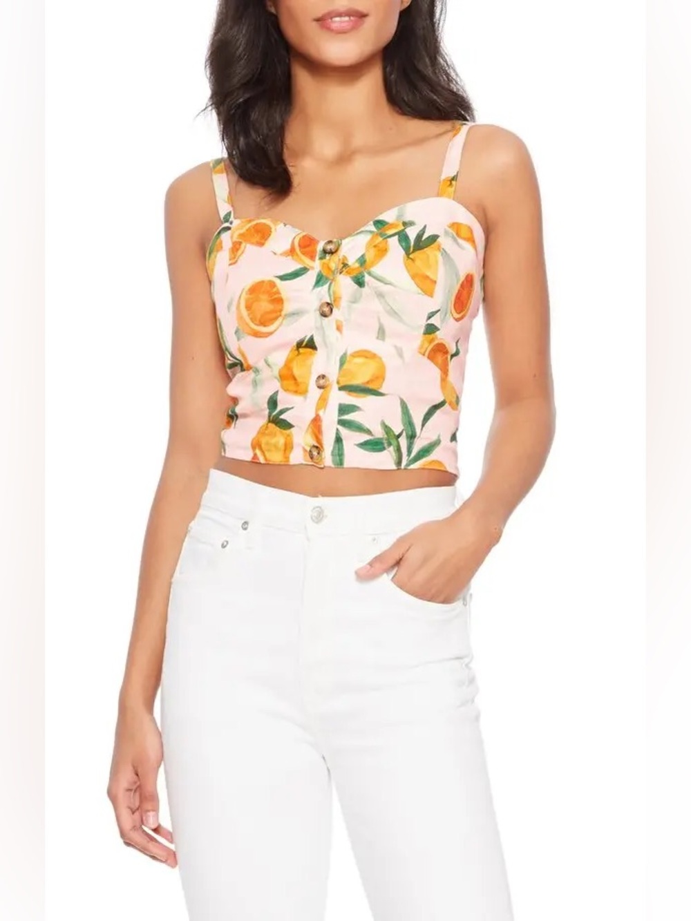 Parker Katarina Tank in Clementina Print, Size Small